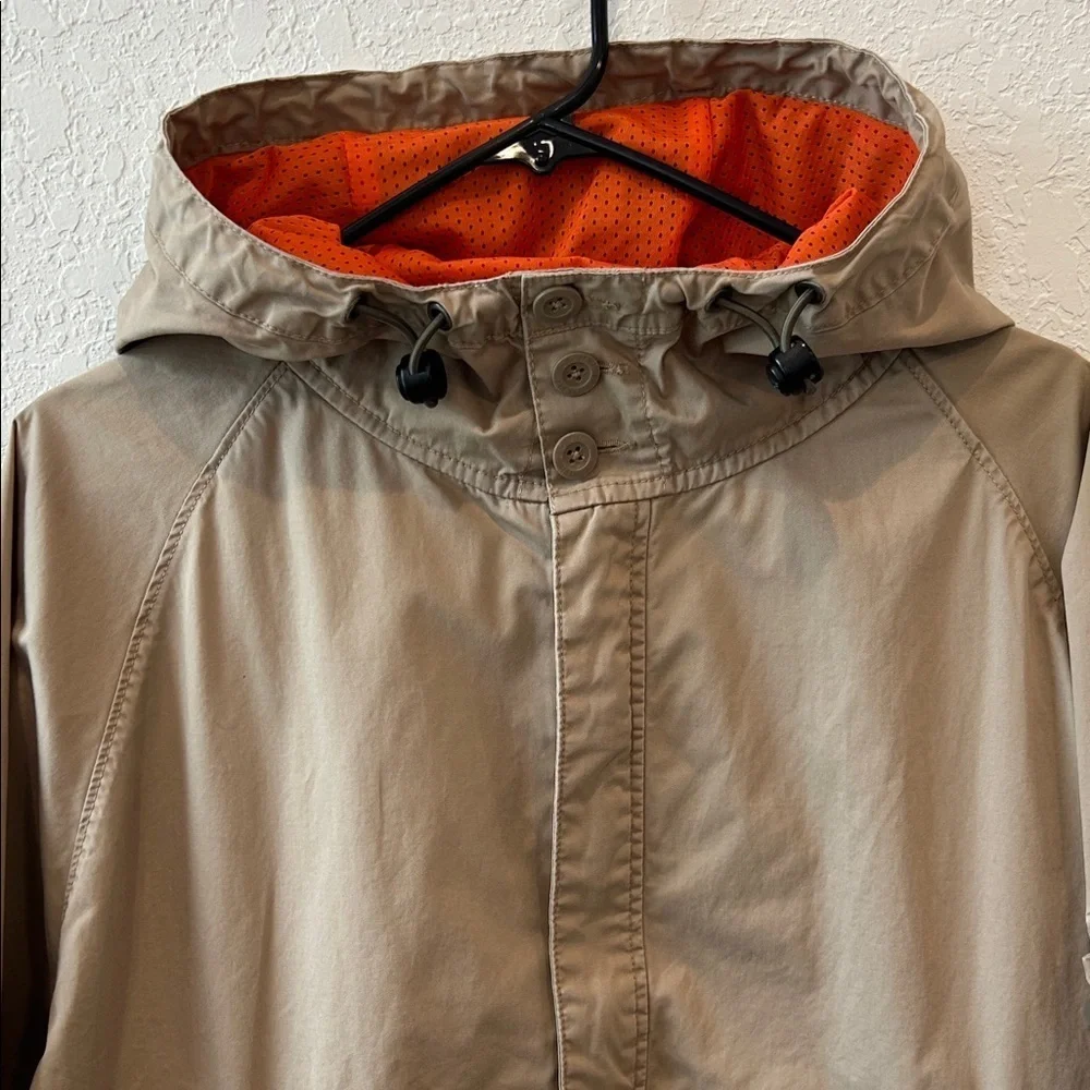 Tommy Hilfiger Vintage Khaki Jacket with Orange Lining in Hood